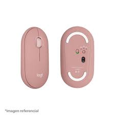 Ratón Logitech Pebble Mouse 2 M350s óptico inalámbrico Bluetooth rosa