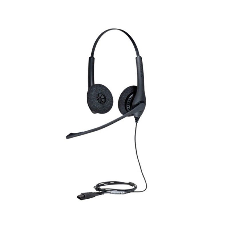 Auricular Jabra BIZ 1500 Duo en oreja con cableado Quick Disconnect