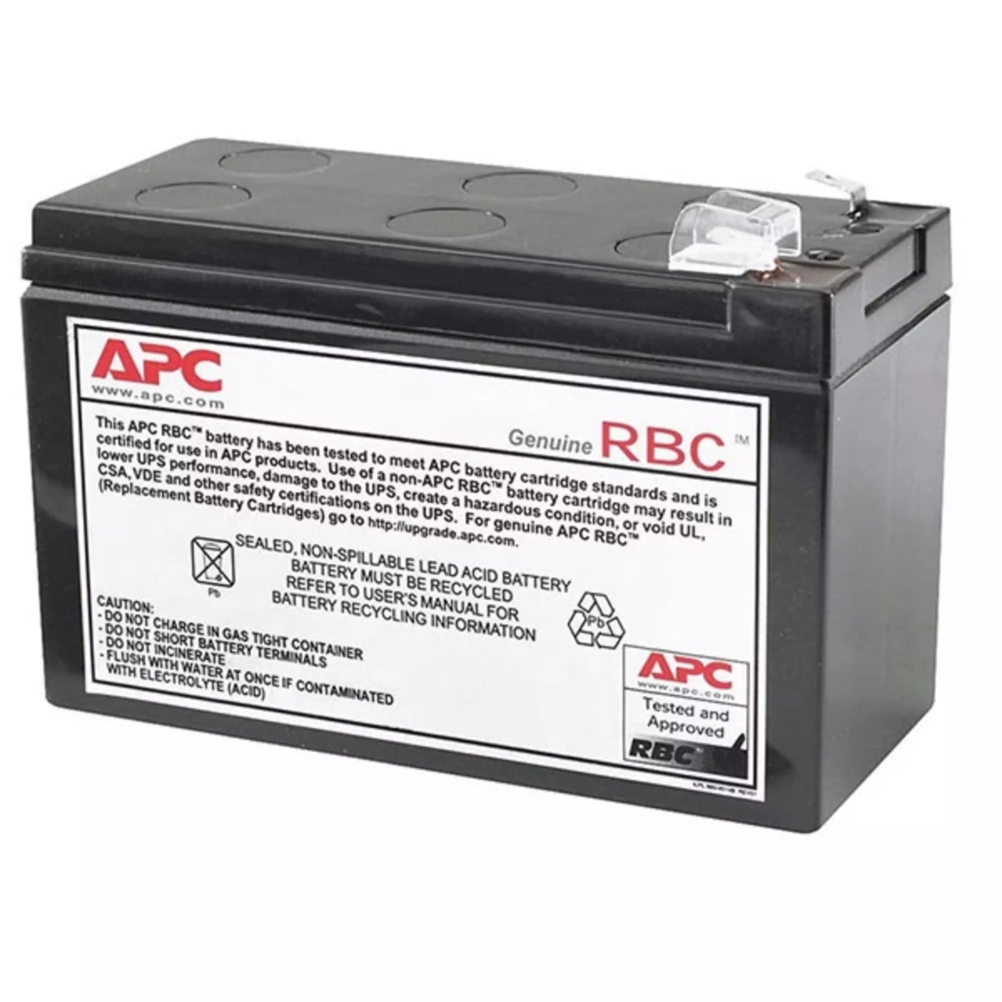 Batería de UPS APC Replacement Battery Cartridge #110 para respaldo de energía