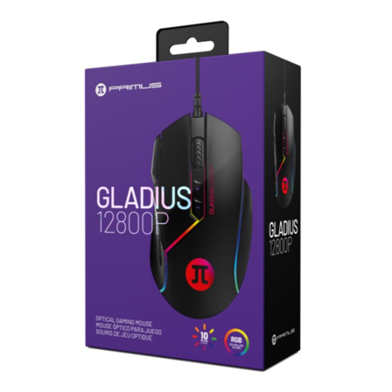 Mouse Primus Gaming Wired-Gladius12800 PMO-103 USB 2.0