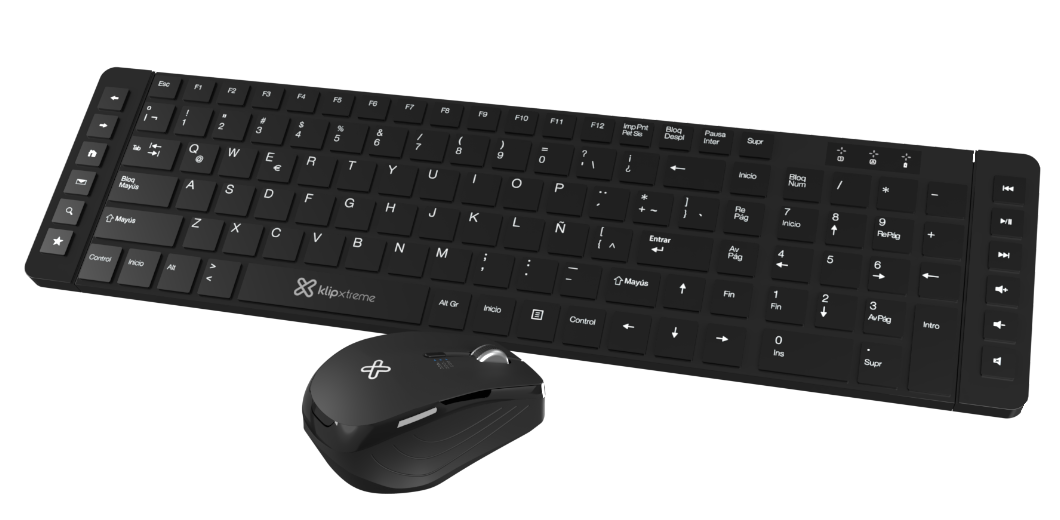 Klip Xtreme combo de teclado y ratón español inalámbrico 2.4 GHz