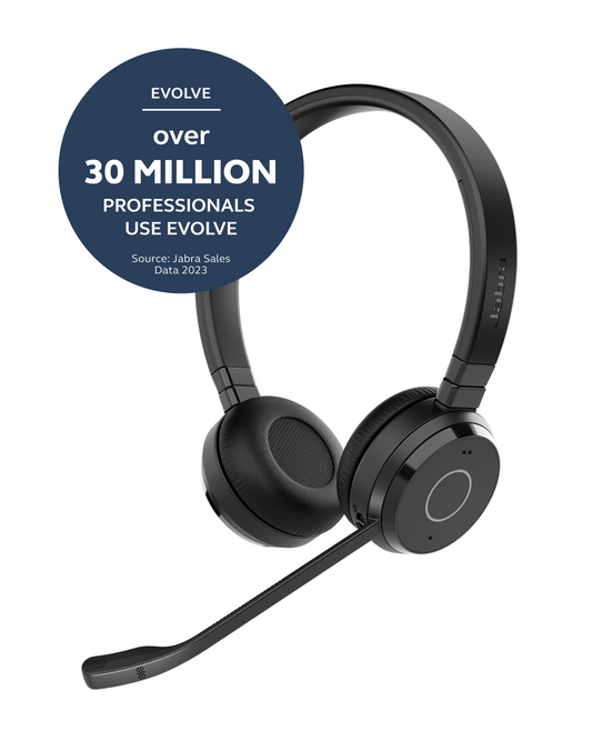 Auriculares Jabra Evolve 65 TE inalámbricos estéreo con adaptador Bluetooth USB-A